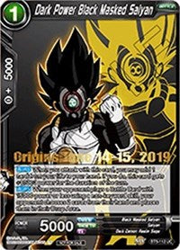 Dark Power Black Masked Saiyan (Origins 2019) (BT5-112_PR) [Tournament Promotion Cards] | Rock City Comics