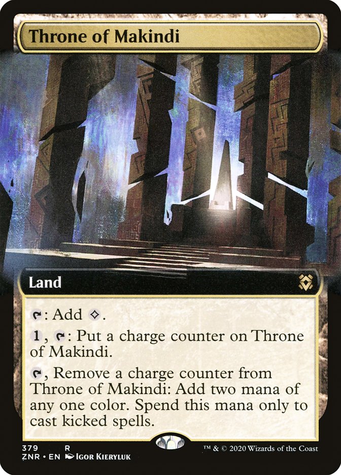 Throne of Makindi (Extended Art) [Zendikar Rising] | Rock City Comics