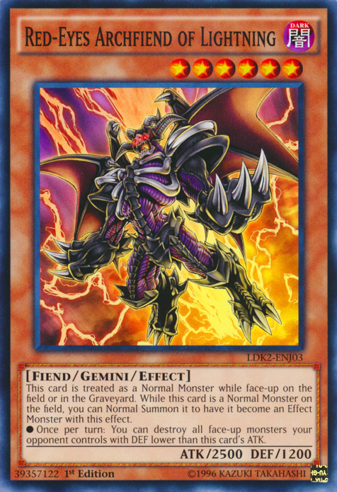 Red-Eyes Archfiend of Lightning [LDK2-ENJ03] Common | Rock City Comics