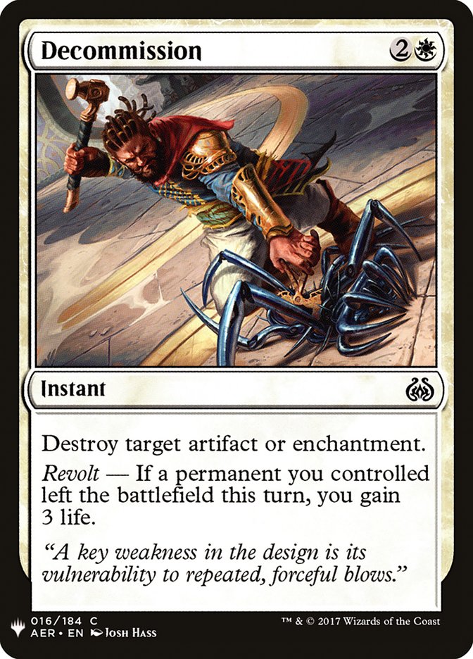 Decommission [Mystery Booster] | Rock City Comics