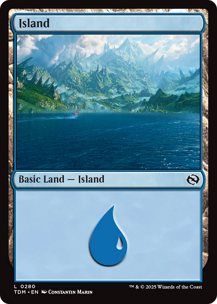 Island (0280) [Tarkir: Dragonstorm] | Rock City Comics