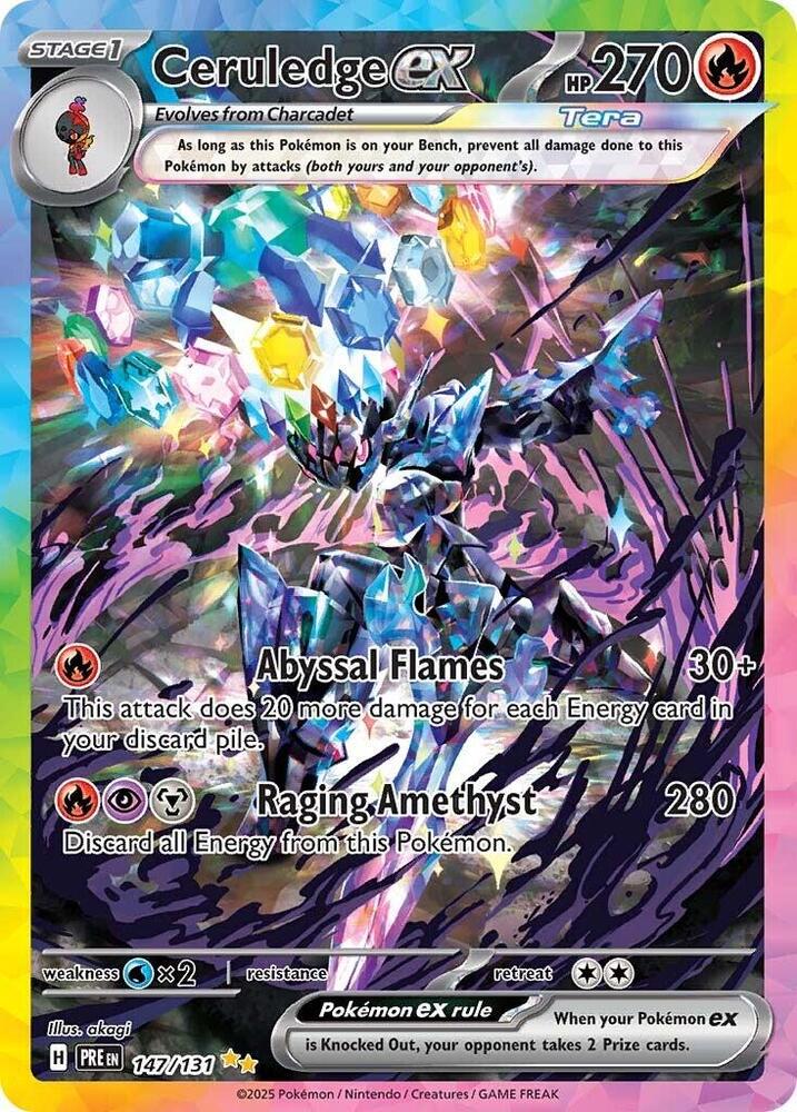 Ceruledge ex (147/131) [Scarlet & Violet: Prismatic Evolutions] | Rock City Comics