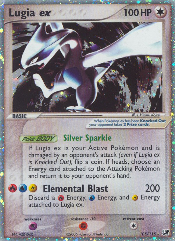 Lugia ex (105/115) [EX: Unseen Forces] | Rock City Comics