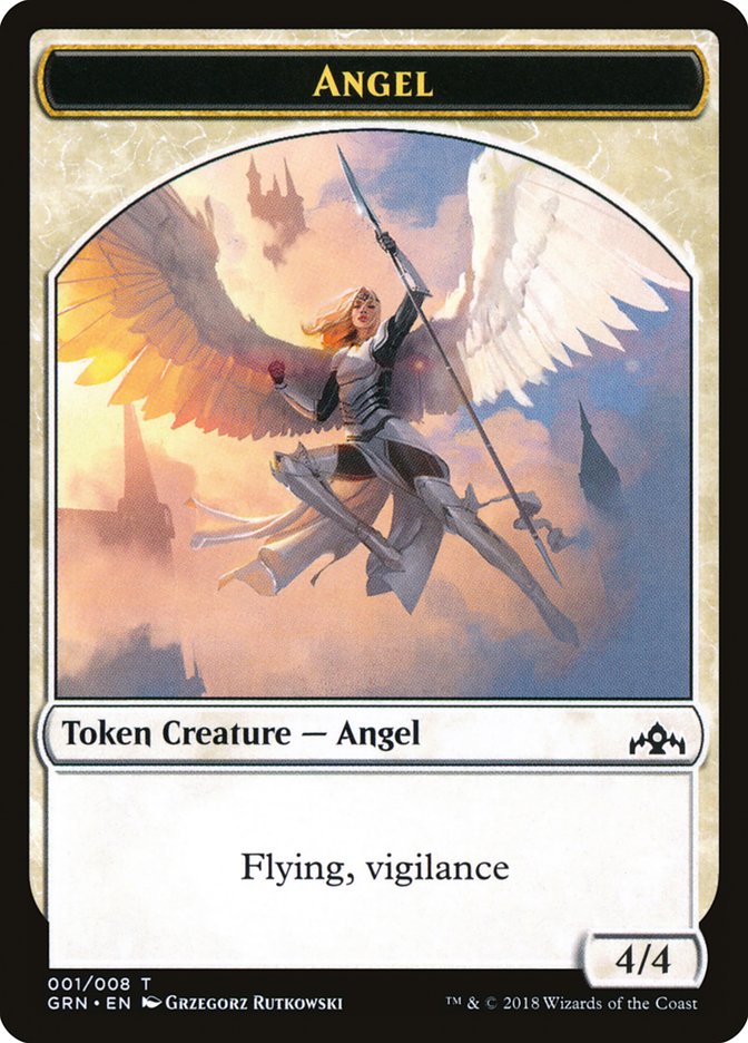 Angel Token [Guilds of Ravnica Tokens] | Rock City Comics