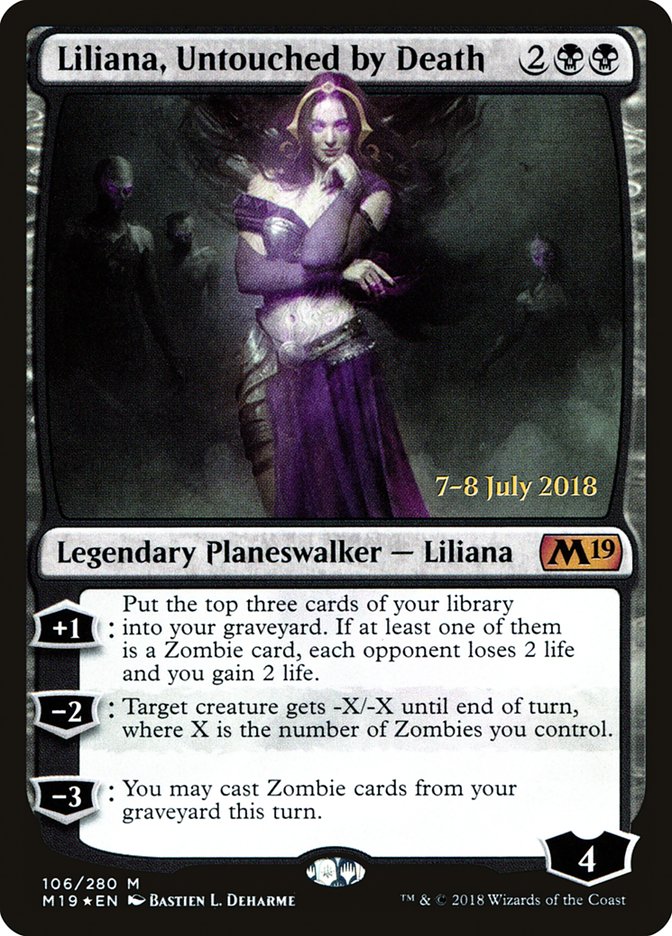 Liliana, Untouched by Death [Core Set 2019 Prerelease Promos] | Rock City Comics
