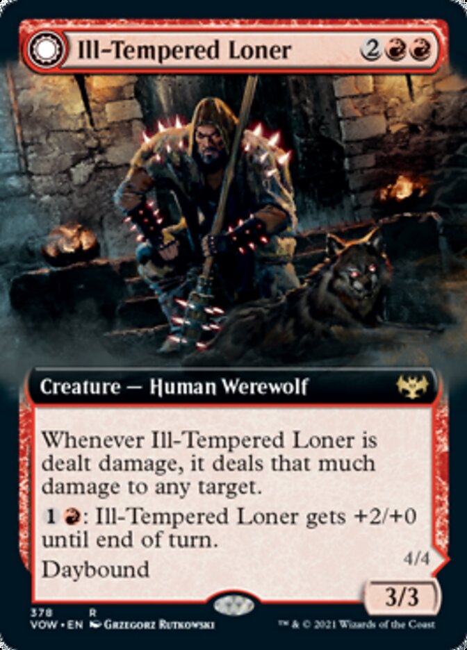 Ill-Tempered Loner // Howlpack Avenger (Extended Art) [Innistrad: Crimson Vow] | Rock City Comics