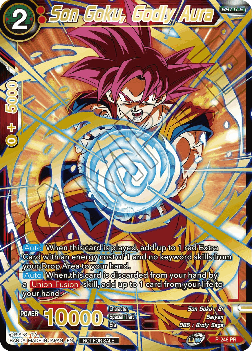 Son Goku, Godly Aura (Alt. Art Card Set 2023 Vol. 1) (P-246) [Tournament Promotion Cards] | Rock City Comics