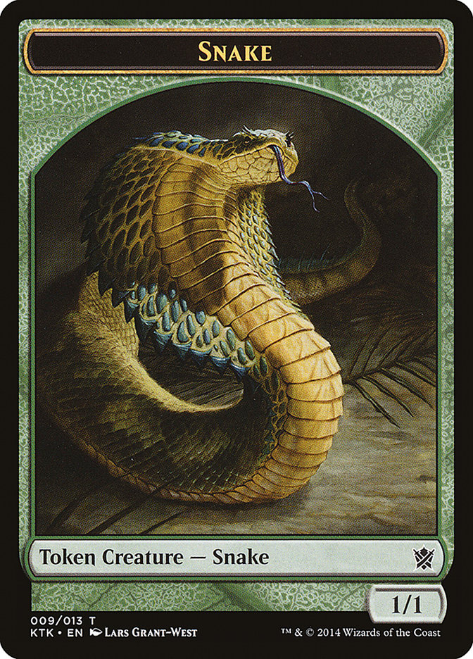 Snake Token [Khans of Tarkir Tokens] | Rock City Comics