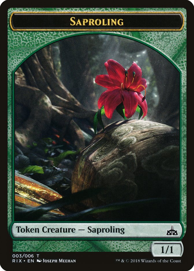 Saproling Token [Rivals of Ixalan Tokens] | Rock City Comics