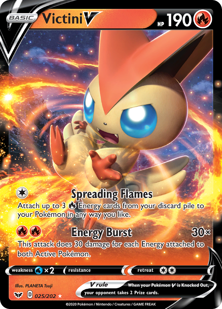 Victini V (025/202) [Sword & Shield: Base Set] | Rock City Comics