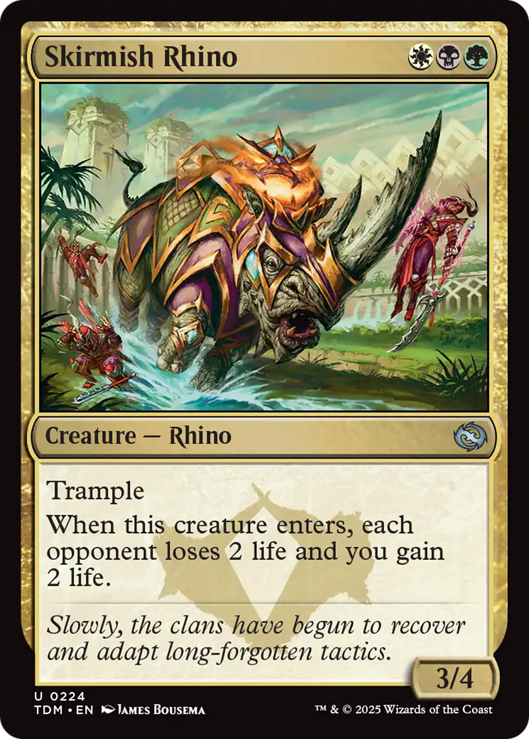 Skirmish Rhino (224) [Tarkir: Dragonstorm] | Rock City Comics