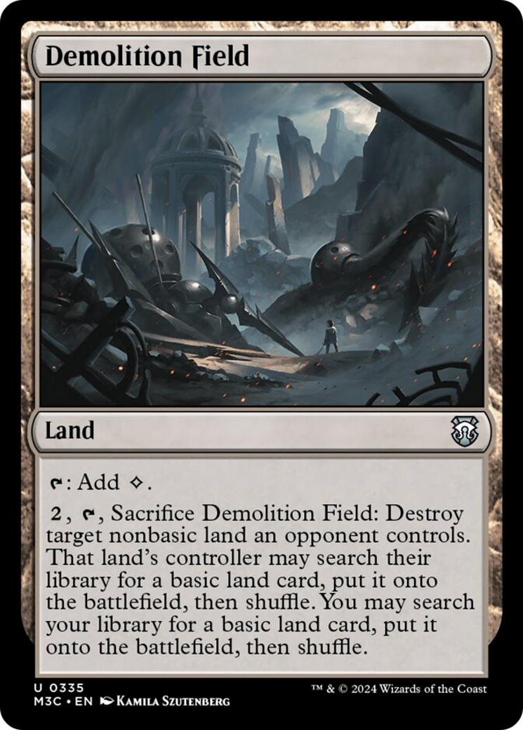 Demolition Field (Ripple Foil) [Modern Horizons 3 Commander] | Rock City Comics