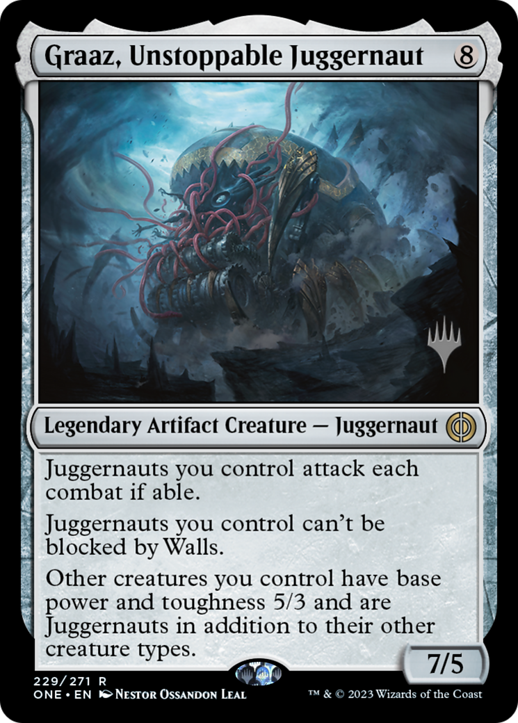 Graaz, Unstoppable Juggernaut (Promo Pack) [Phyrexia: All Will Be One Promos] | Rock City Comics
