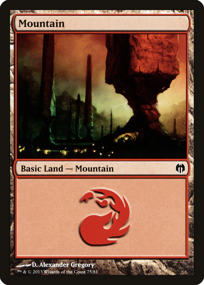 Mountain (75) [Duel Decks: Heroes vs. Monsters] | Rock City Comics