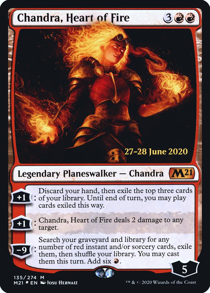 Chandra, Heart of Fire [Core Set 2021 Prerelease Promos] | Rock City Comics