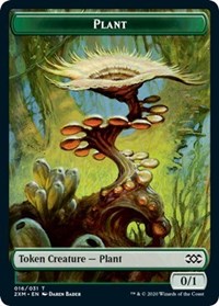 Plant // Treasure Double-Sided Token [Double Masters Tokens] | Rock City Comics
