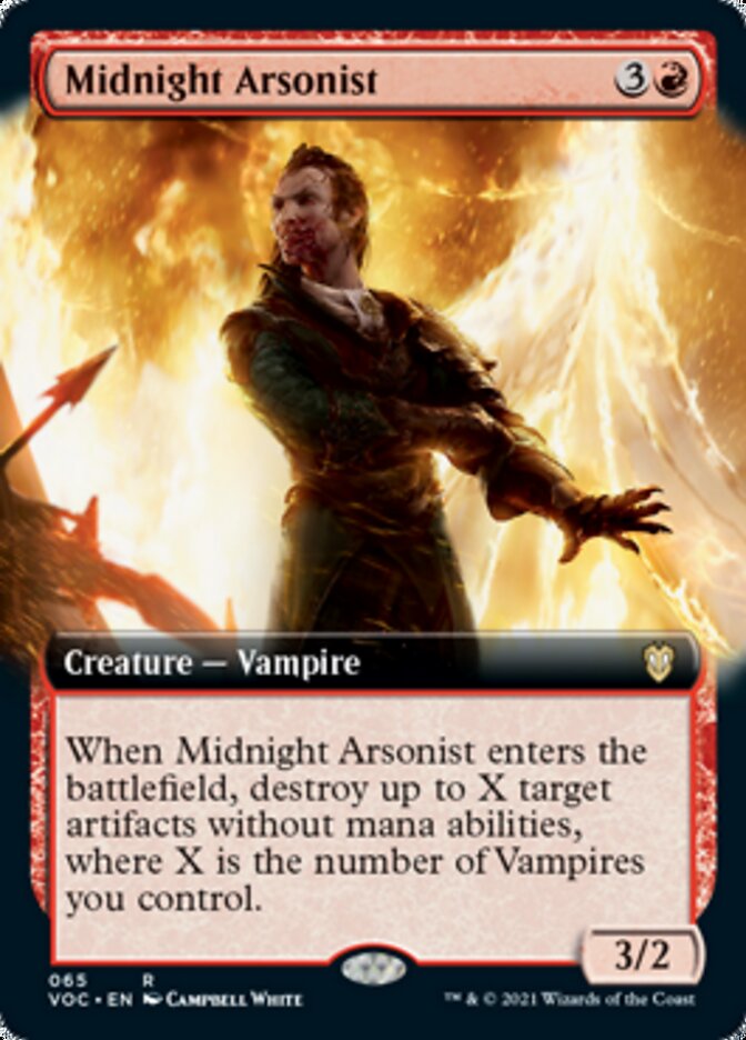 Midnight Arsonist (Extended Art) [Innistrad: Crimson Vow Commander] | Rock City Comics