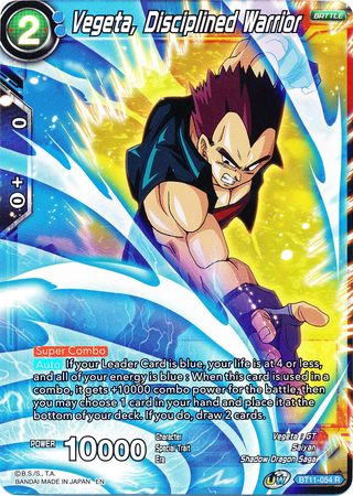 Vegeta, Disciplined Warrior (BT11-054) [Vermilion Bloodline 2nd Edition] | Rock City Comics