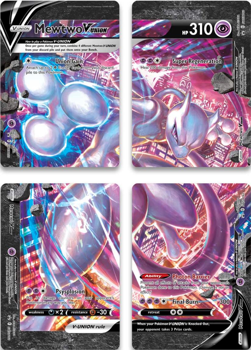 Mewtwo V-Union (Set of 4) [Sword & Shield: Black Star Promos] | Rock City Comics