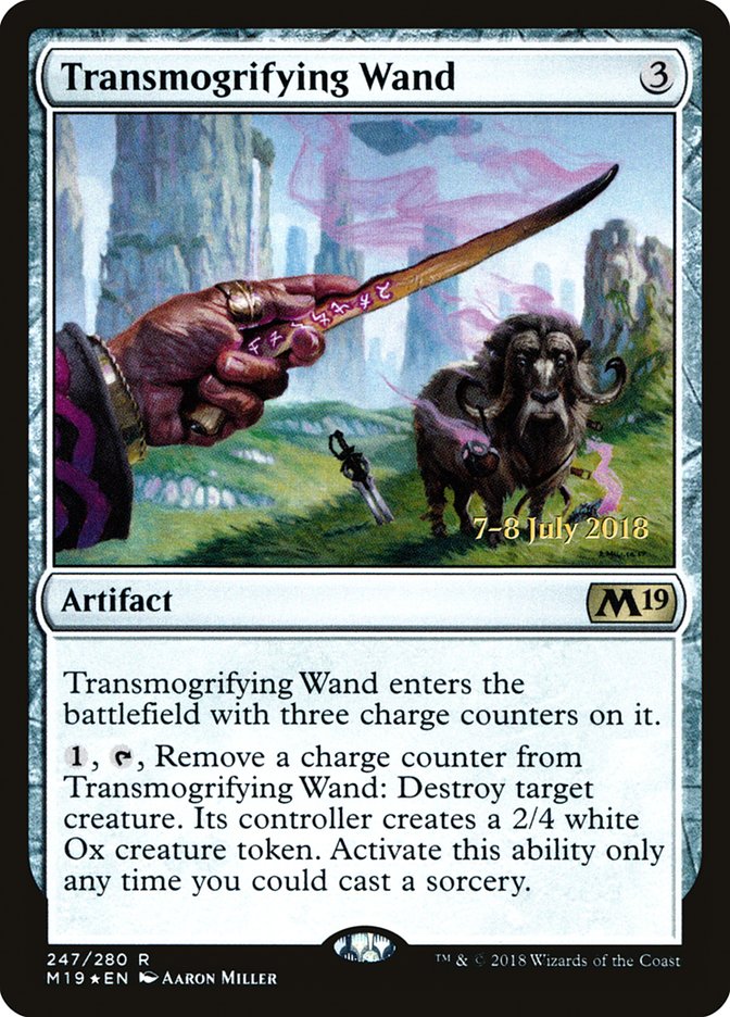 Transmogrifying Wand [Core Set 2019 Prerelease Promos] | Rock City Comics