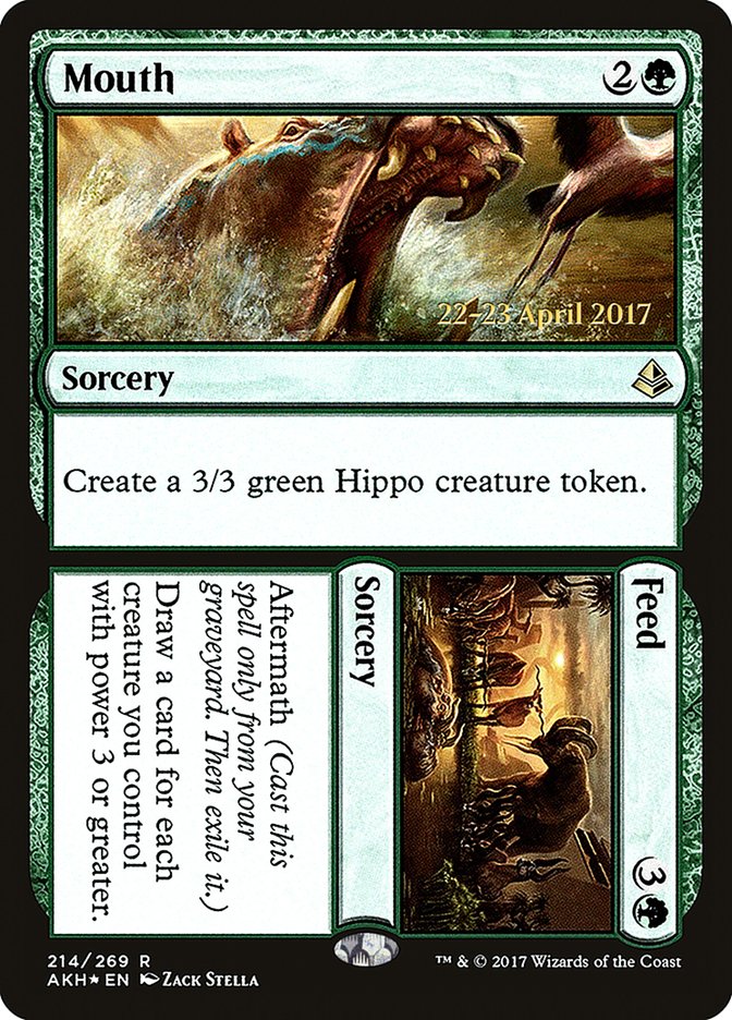 Mouth // Feed [Amonkhet Prerelease Promos] | Rock City Comics