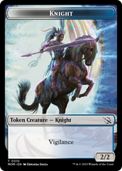 Assassin // Knight (10) Double-Sided Token [March of the Machine Commander Tokens] | Rock City Comics
