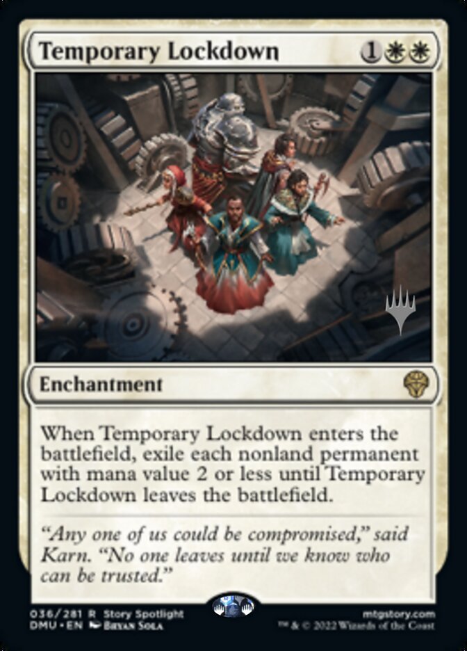 Temporary Lockdown (Promo Pack) [Dominaria United Promos] | Rock City Comics