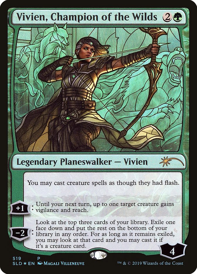 Vivien, Champion of the Wilds (Stained Glass) [Secret Lair Drop Promos] | Rock City Comics