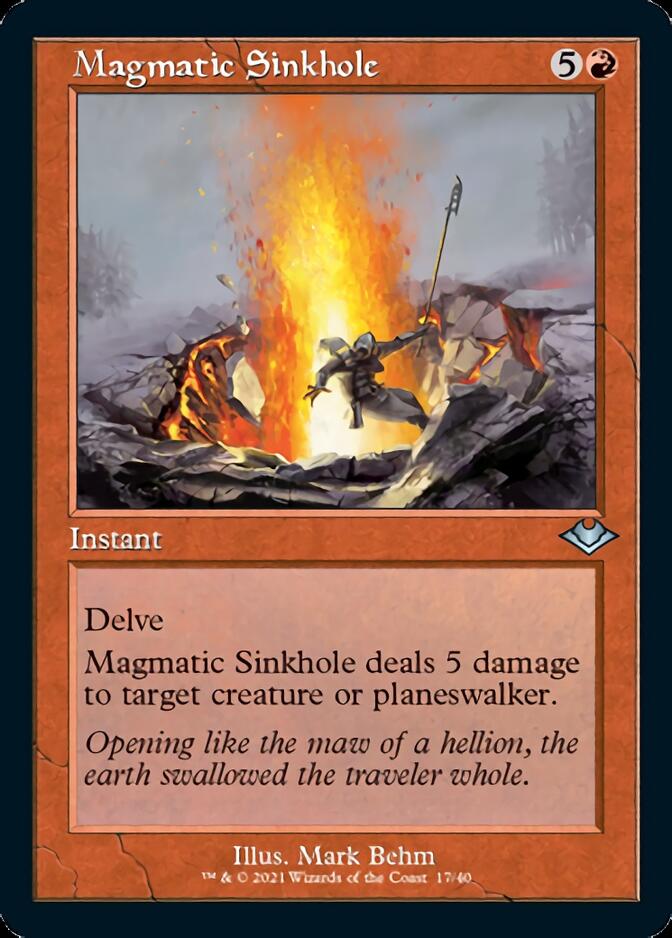 Magmatic Sinkhole (Retro Foil Etched) [Modern Horizons] | Rock City Comics