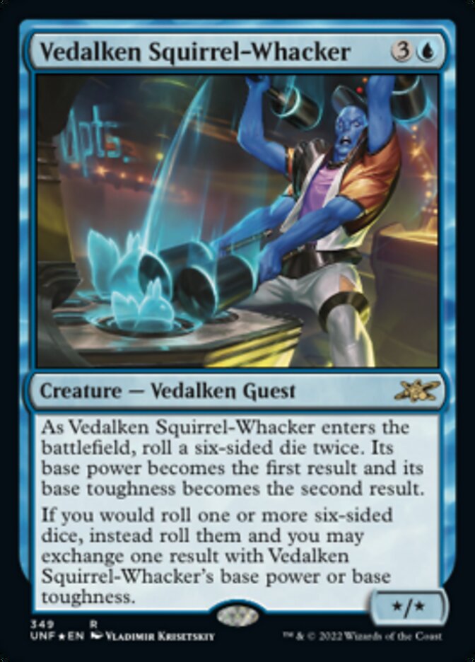 Vedalken Squirrel-Whacker (Galaxy Foil) [Unfinity] | Rock City Comics