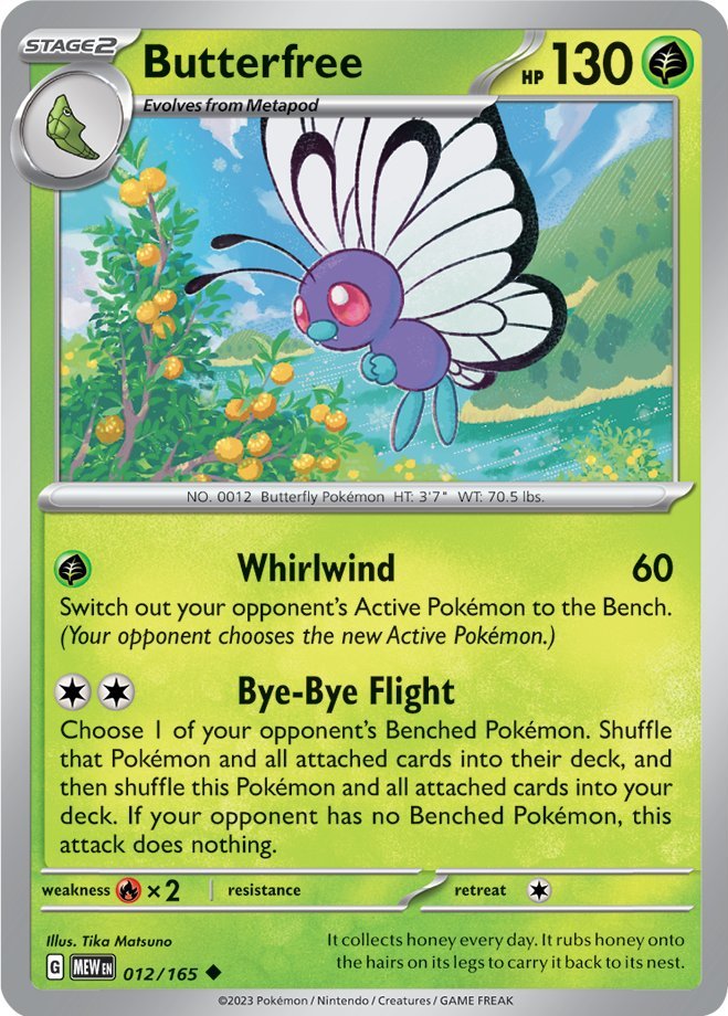 Butterfree (012/165) [Scarlet & Violet: 151] | Rock City Comics