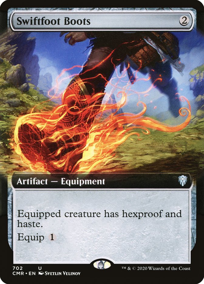 Swiftfoot Boots (Extended Art) [Commander Legends] | Rock City Comics