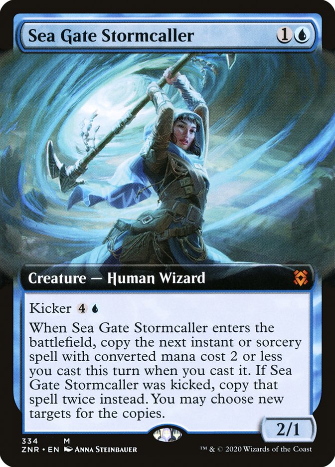 Sea Gate Stormcaller (Extended Art) [Zendikar Rising] | Rock City Comics