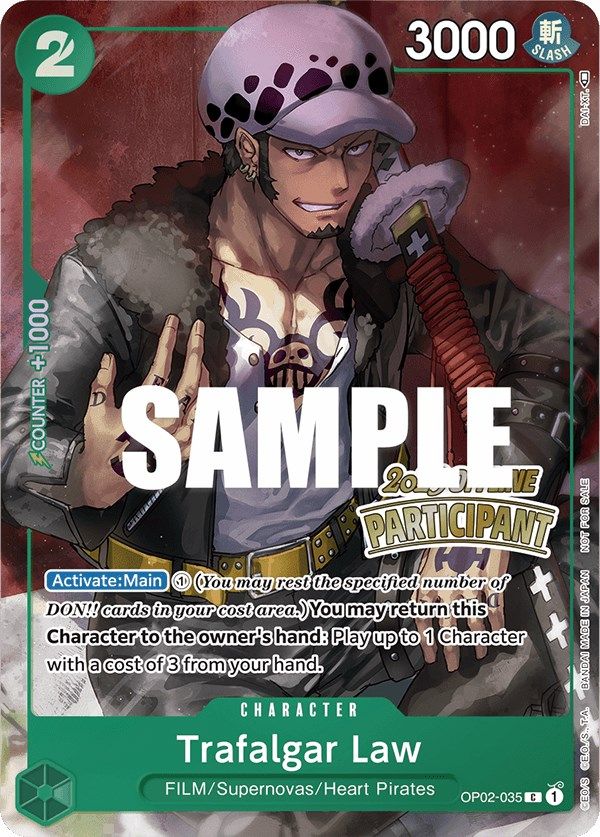 Trafalgar Law (Offline Regional 2023) [Participant] [One Piece Promotion Cards] | Rock City Comics