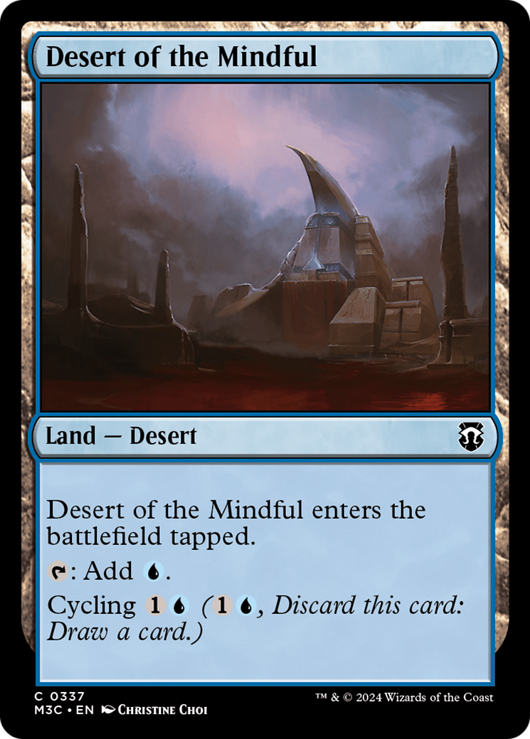 Desert of the Mindful (Ripple Foil) [Modern Horizons 3 Commander] | Rock City Comics