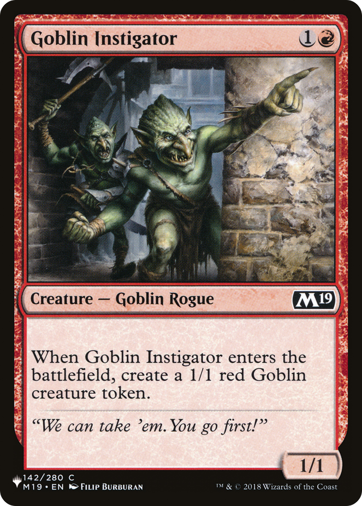 Goblin Instigator [The List Reprints] | Rock City Comics