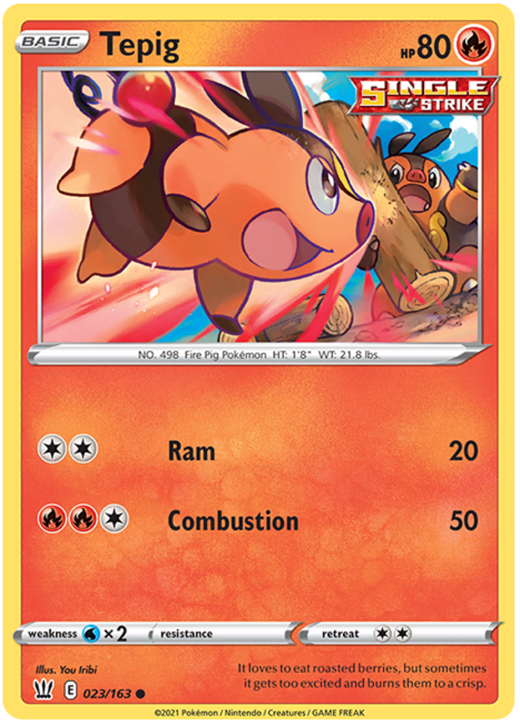 Tepig (023/163) [Sword & Shield: Battle Styles] | Rock City Comics