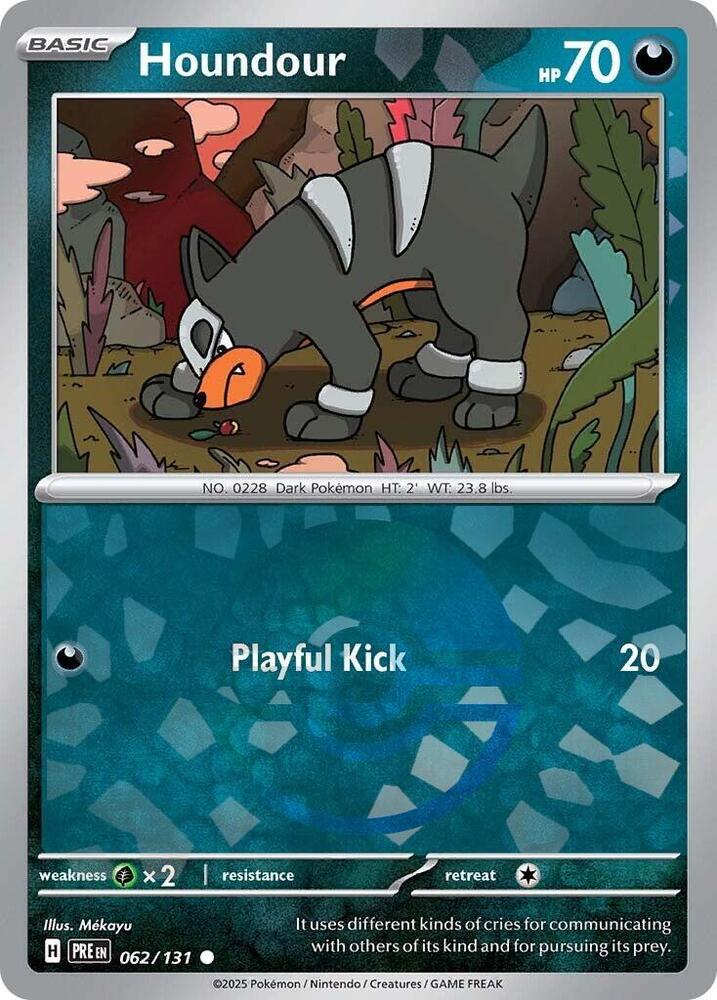 Houndour (062/131) (Poke Ball Pattern) [Scarlet & Violet: Prismatic Evolutions] | Rock City Comics