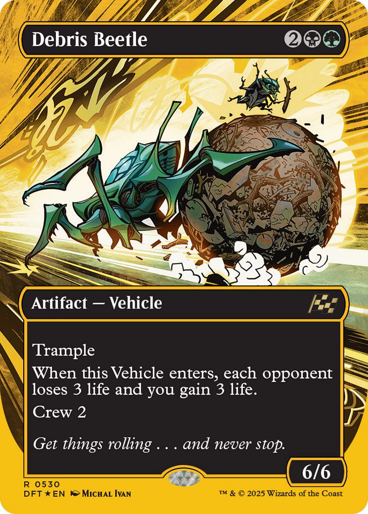 Debris Beetle (Borderless) (First-Place Foil) [Aetherdrift] | Rock City Comics