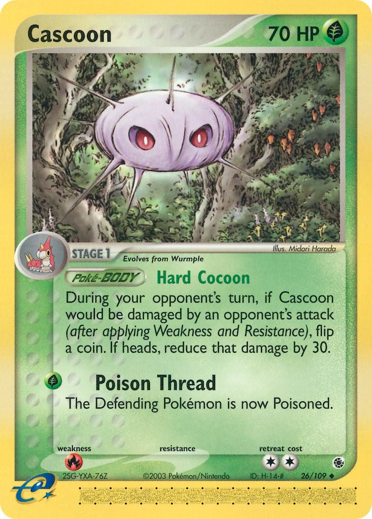 Cascoon (26/109) [EX: Ruby & Sapphire] | Rock City Comics