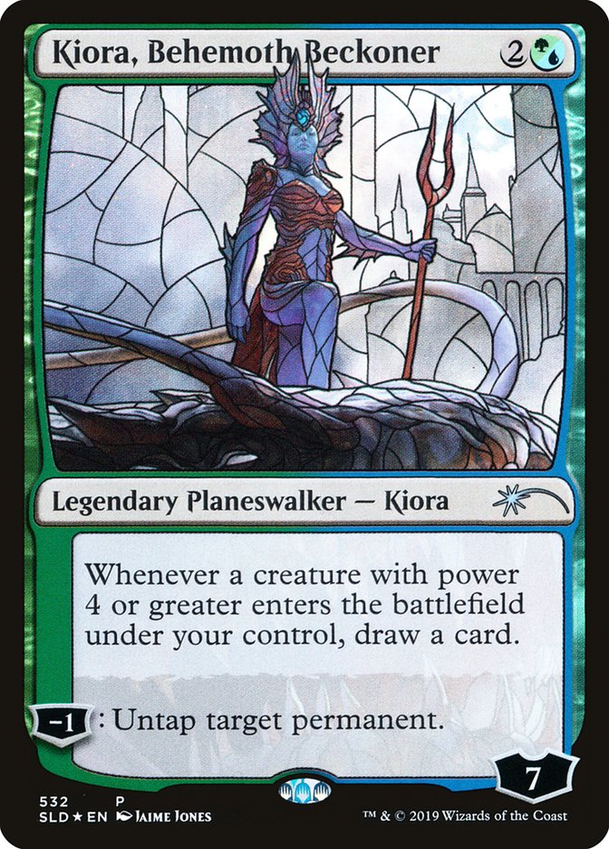 Kiora, Behemoth Beckoner (Stained Glass) [Secret Lair Drop Promos] | Rock City Comics