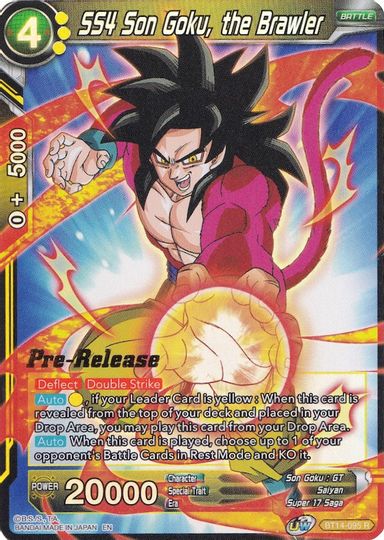 SS4 Son Goku, the Brawler (BT14-095) [Cross Spirits Prerelease Promos] | Rock City Comics