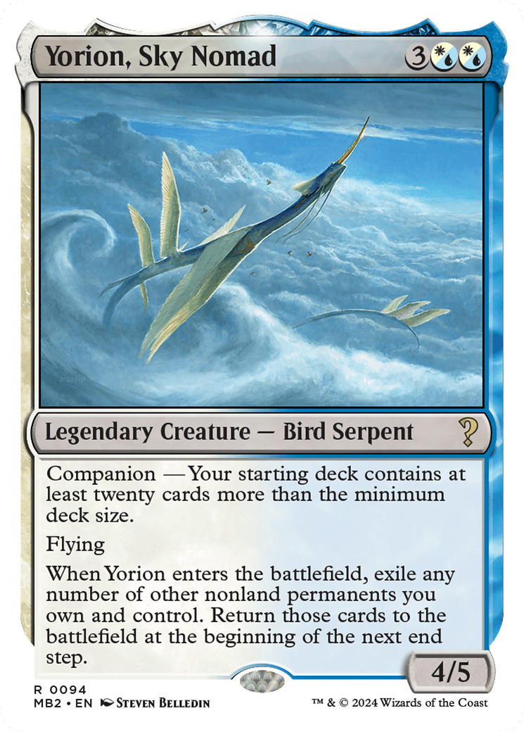 Yorion, Sky Nomad (White Border) [Mystery Booster 2] | Rock City Comics