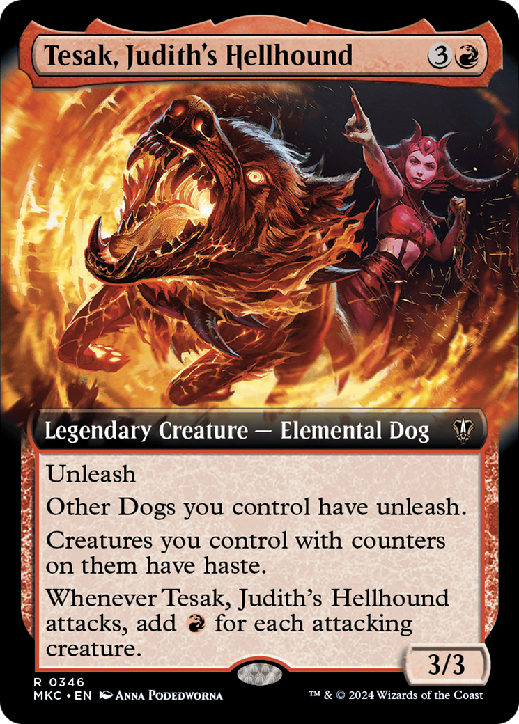 Tesak, Judith's Hellhound (Extended Art) [Murders at Karlov Manor Commander] | Rock City Comics