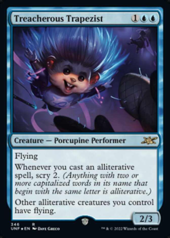 Treacherous Trapezist (Galaxy Foil) [Unfinity] | Rock City Comics