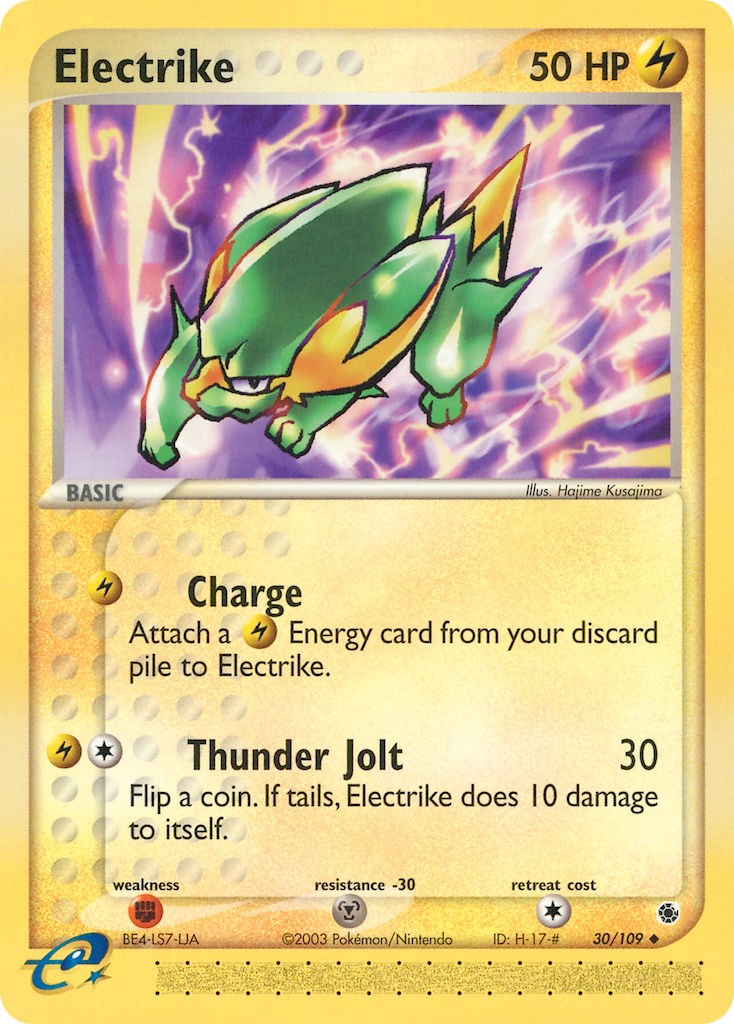Electrike (30/109) [EX: Ruby & Sapphire] | Rock City Comics