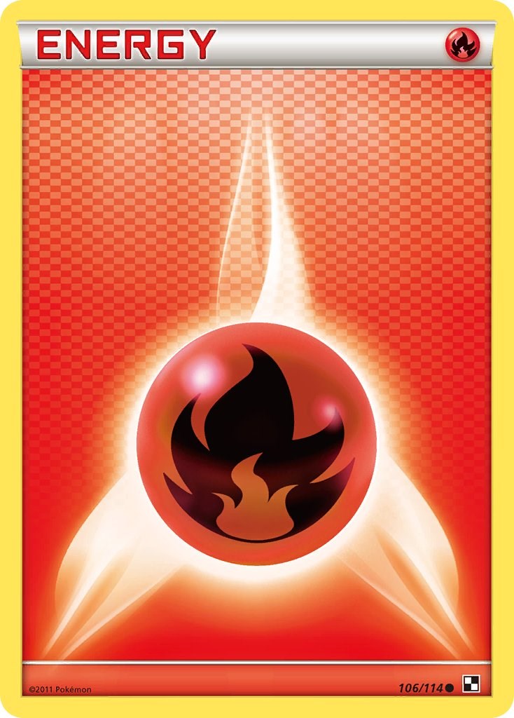 Fire Energy (106/114) [Black & White: Base Set] | Rock City Comics