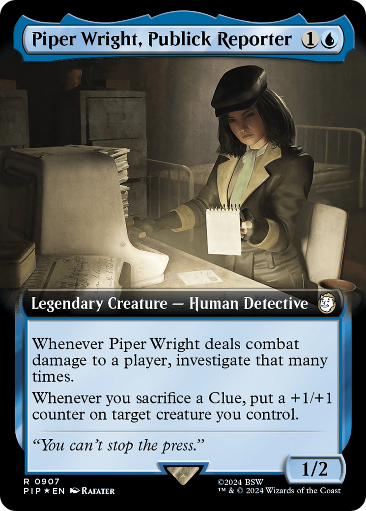 Piper Wright, Publick Reporter (Extended Art) (Surge Foil) [Fallout] | Rock City Comics