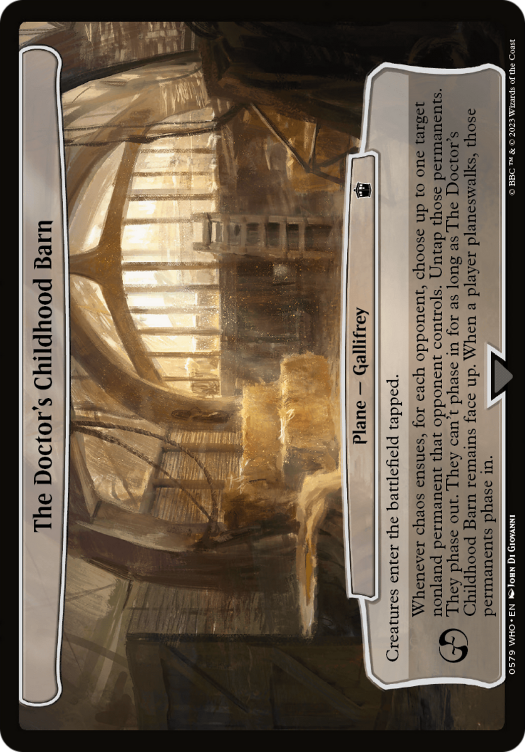 The Doctor's Childhood Barn [Doctor Who] | Rock City Comics
