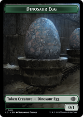 Dinosaur Egg // Dinosaur (0010) Double-Sided Token [The Lost Caverns of Ixalan Tokens] | Rock City Comics